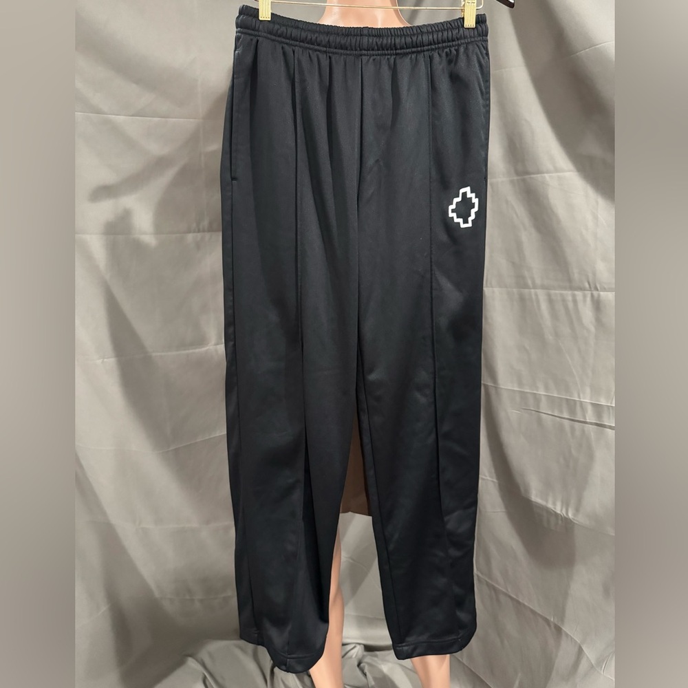 Marcelo Burlon County Of Milan Straight Leg Track Pants size Medium Black